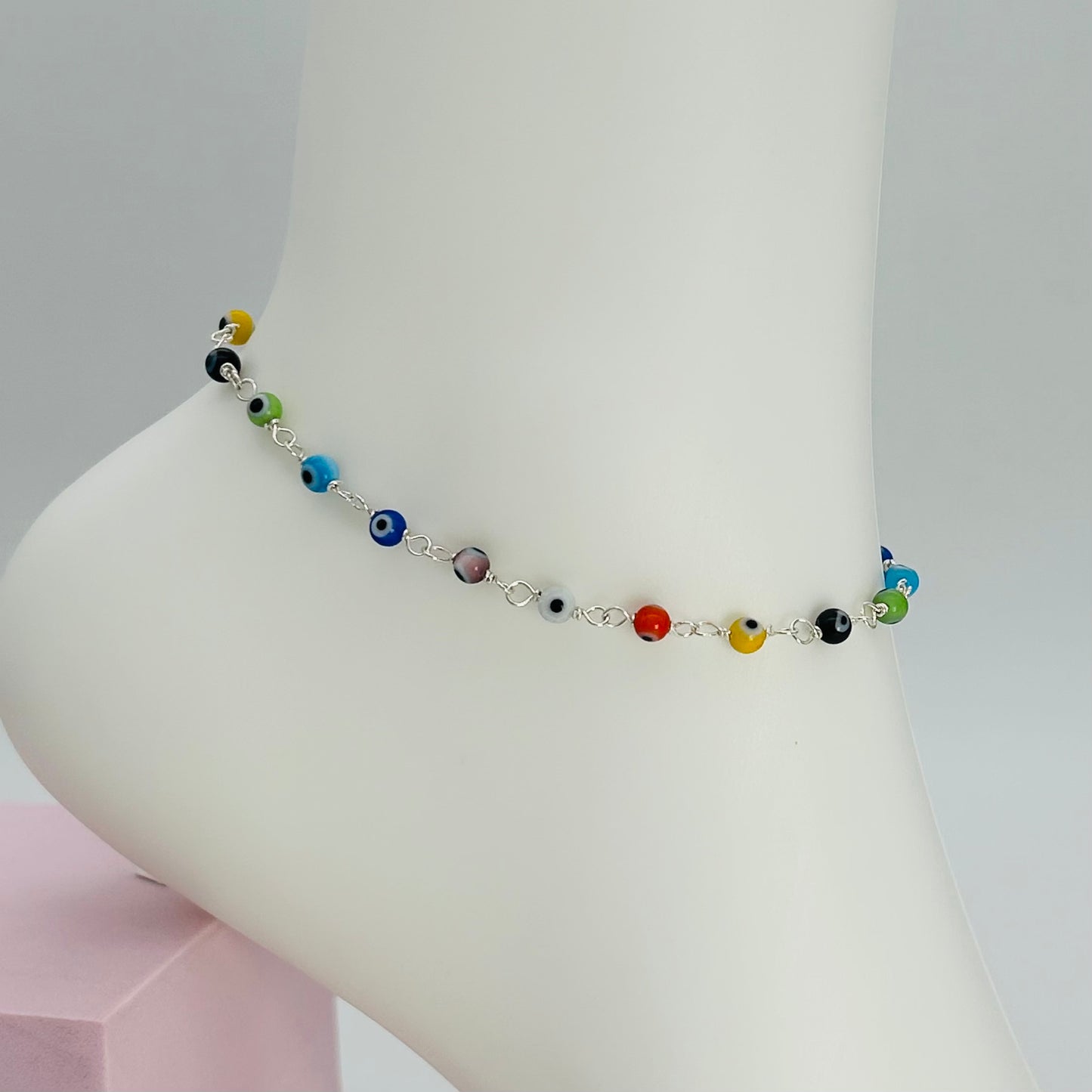 C1458 Eyes Anklet 11"