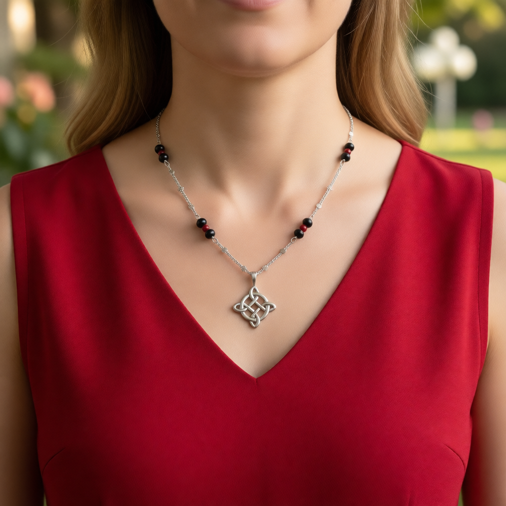 ST2004NL Witch's Knot Necklace 22"