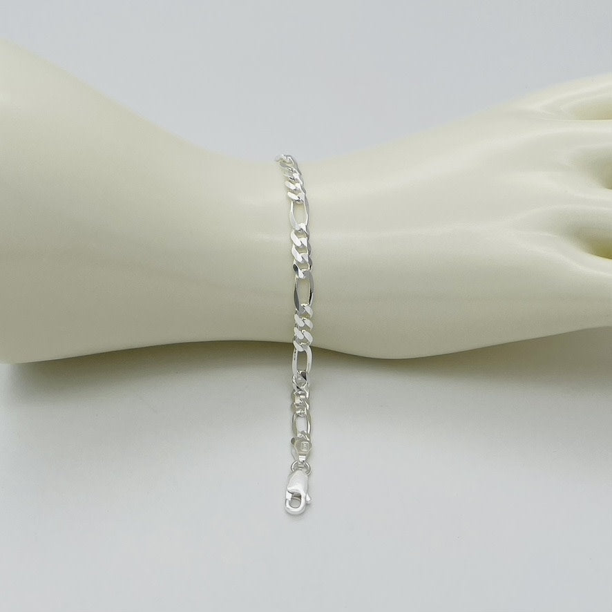 S1723BL Figaro Bracelet 4.7mm. X 8"