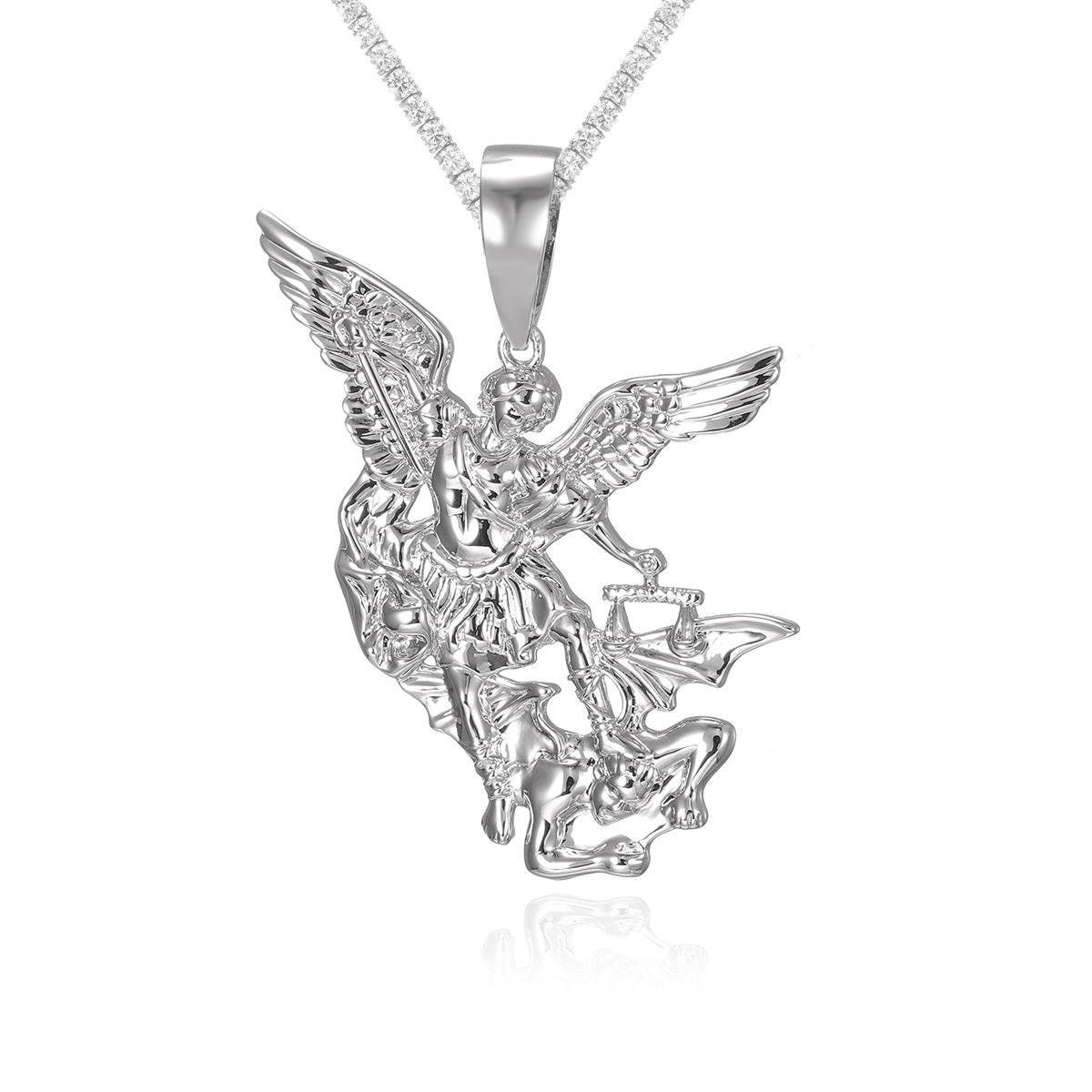 S1824P San Miguel Arcángel Religious Pendant 50mm. x 35mm.