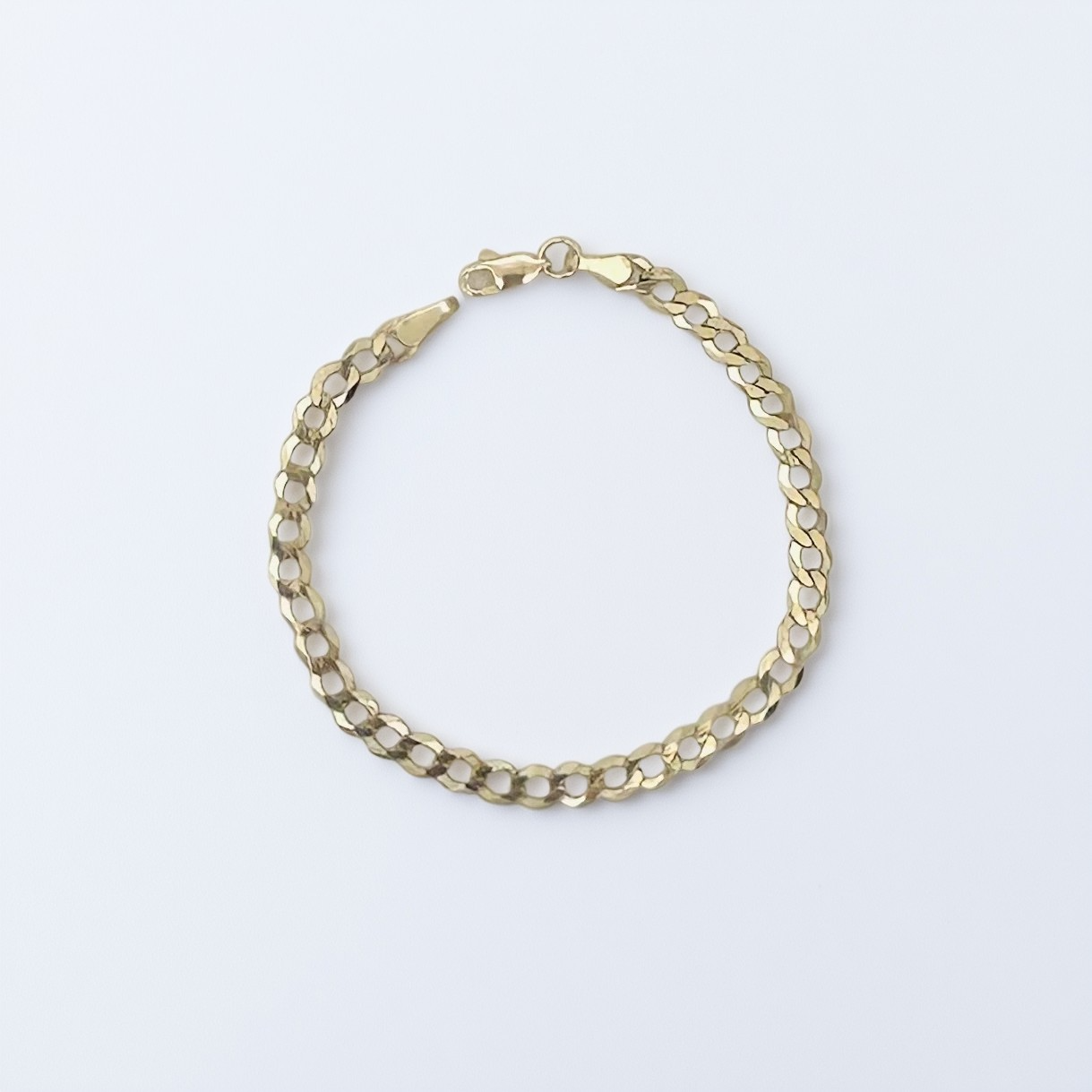 14KG458 Curb Link Bracelet 5mm. X 7"