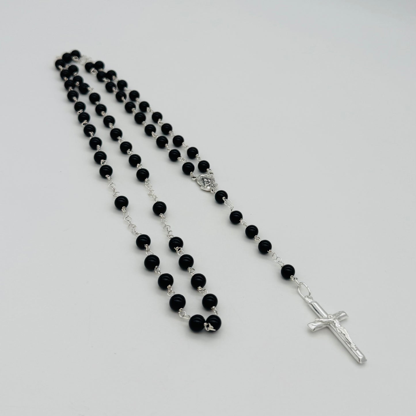 ST1949 Onyx Rosary 6mm.30"