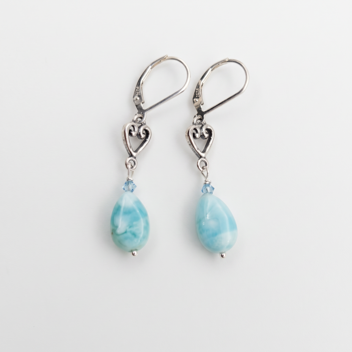 ST2009 Blue Opal Earrings