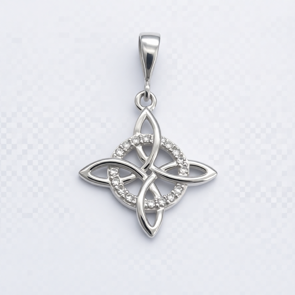 Z1947P Witch's Knot Pendant 35mm.