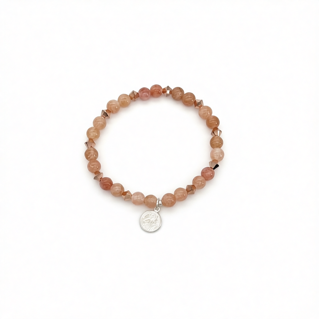 ST2000BL Sunstonen Bracelet With Saint Jude 7"