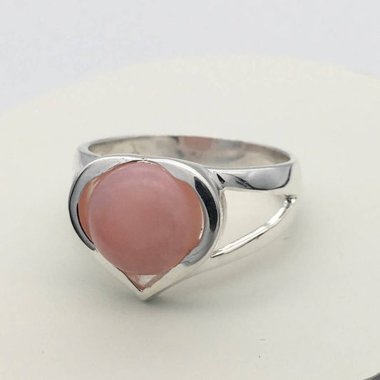 ST1348 Pink Opal Ring