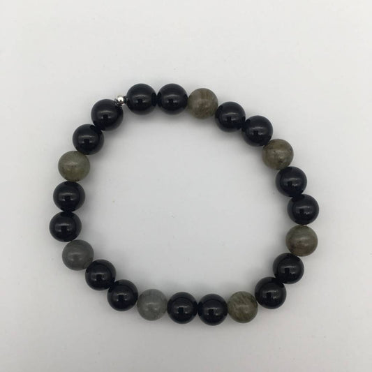 ST1357BL Labradorite, Onyx 7" Final sale