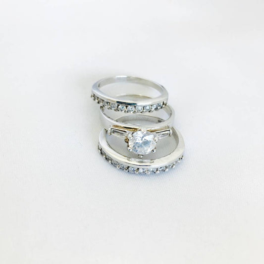 Z255R Wedding Set of 3 Rings