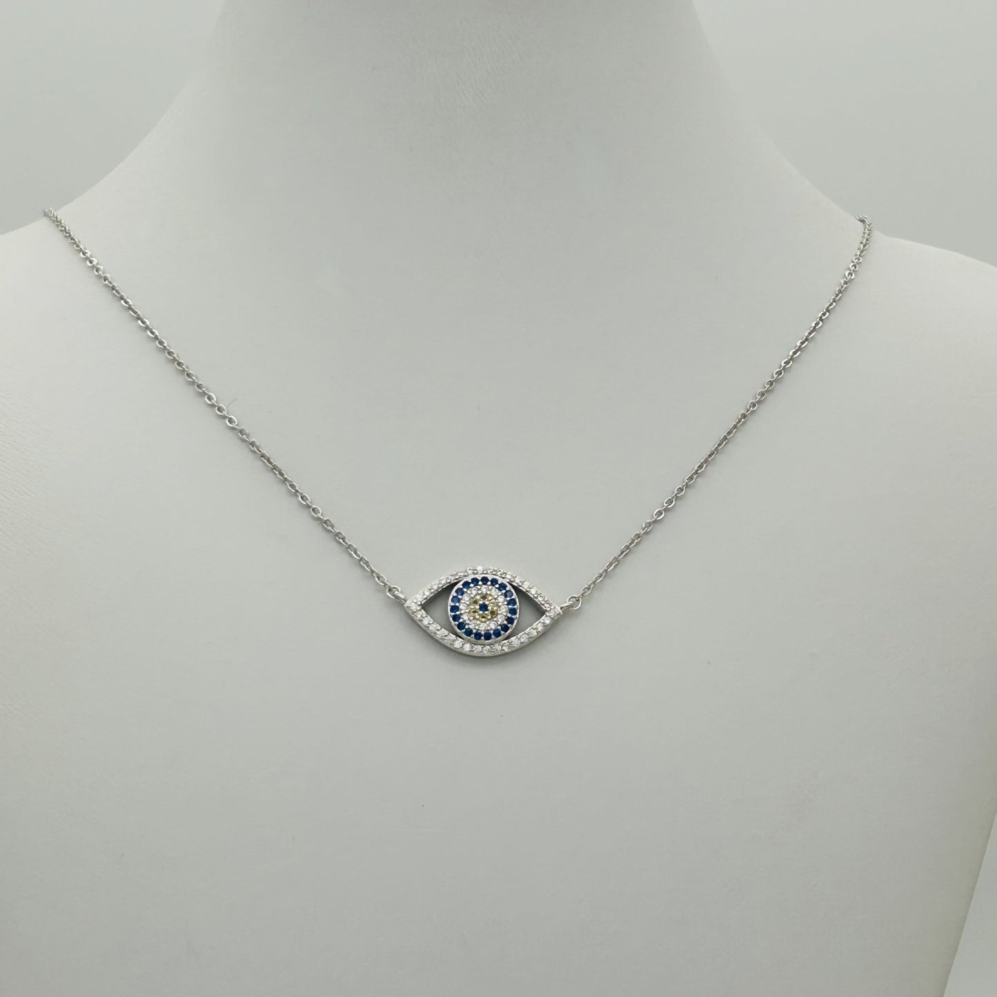 Z1553NL Hamsa Eye Necklace 18"