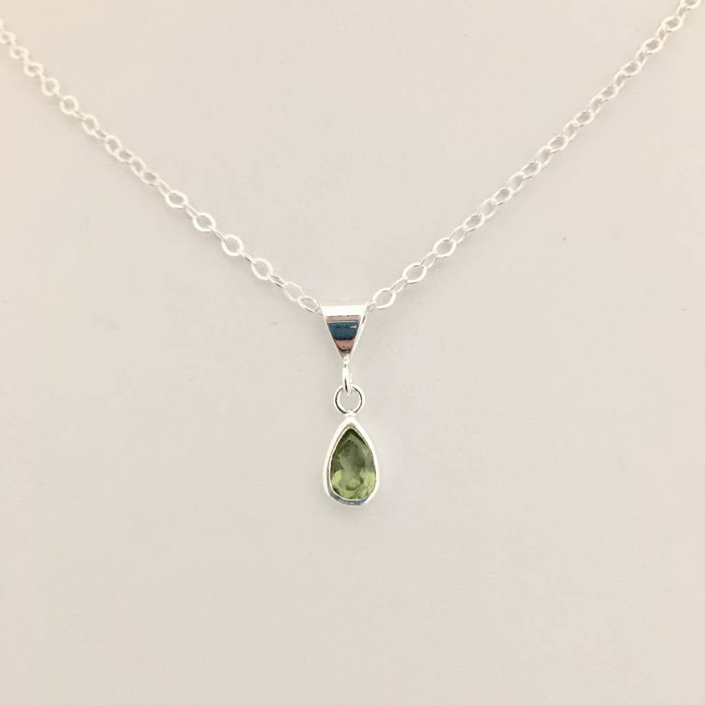 CH871NL Peridot Necklace 14"