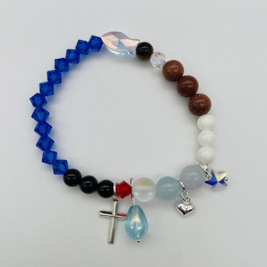 ST1453BL La Vida de Jesus Bracelet 7"