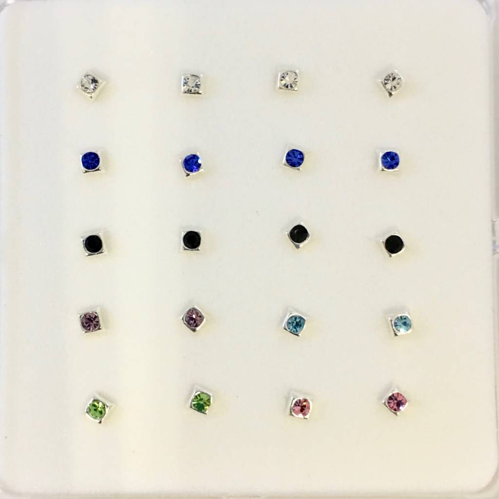 Z1181 1.5mm. Nose Studs Assorted Colors