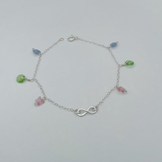 C1341 Butterflies Anklet SW10"