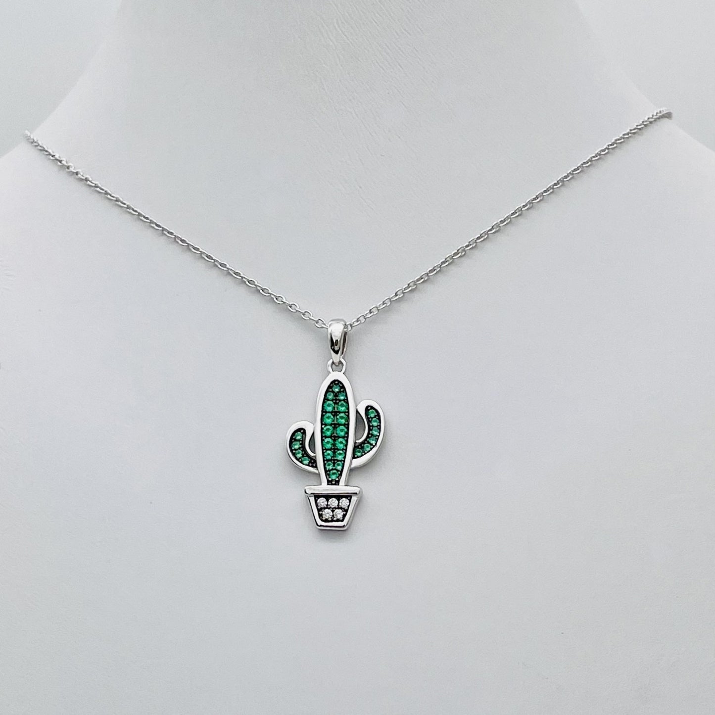 Z1612 Cactus Necklace 18"