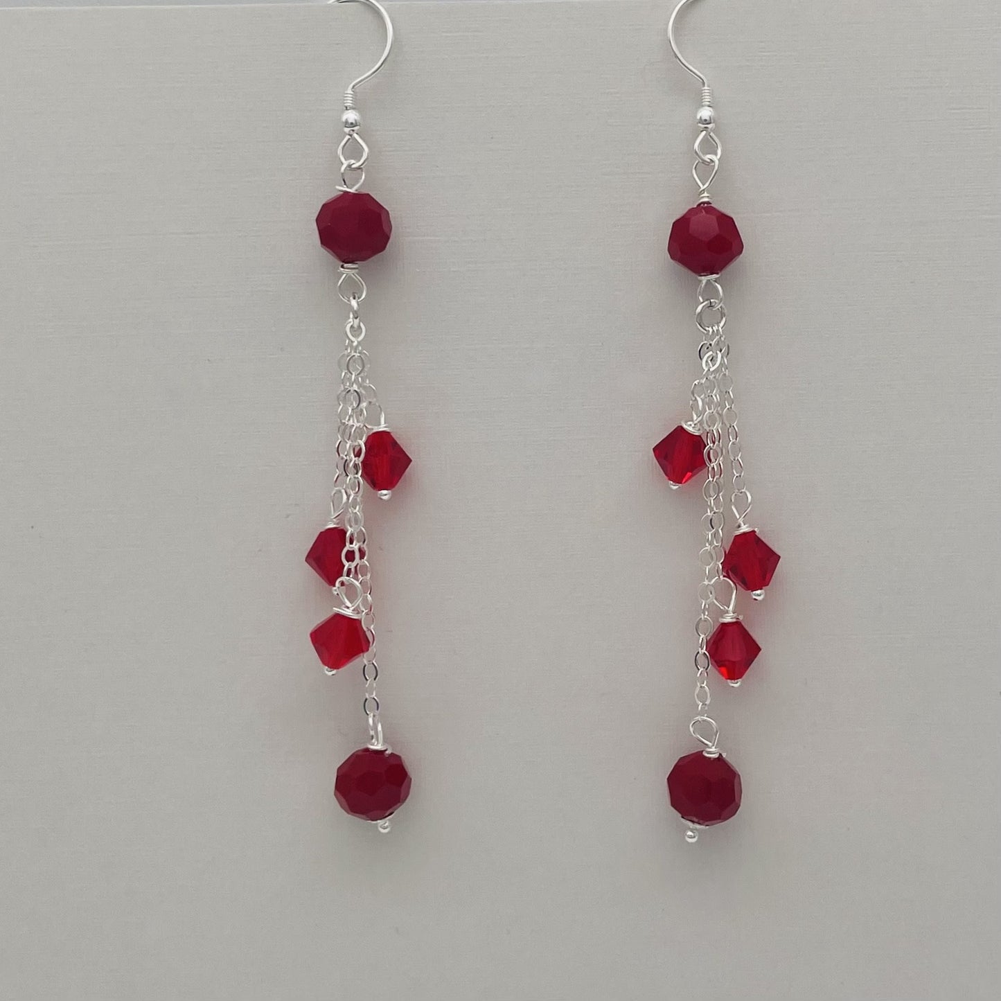 C1129 Red Earrings
