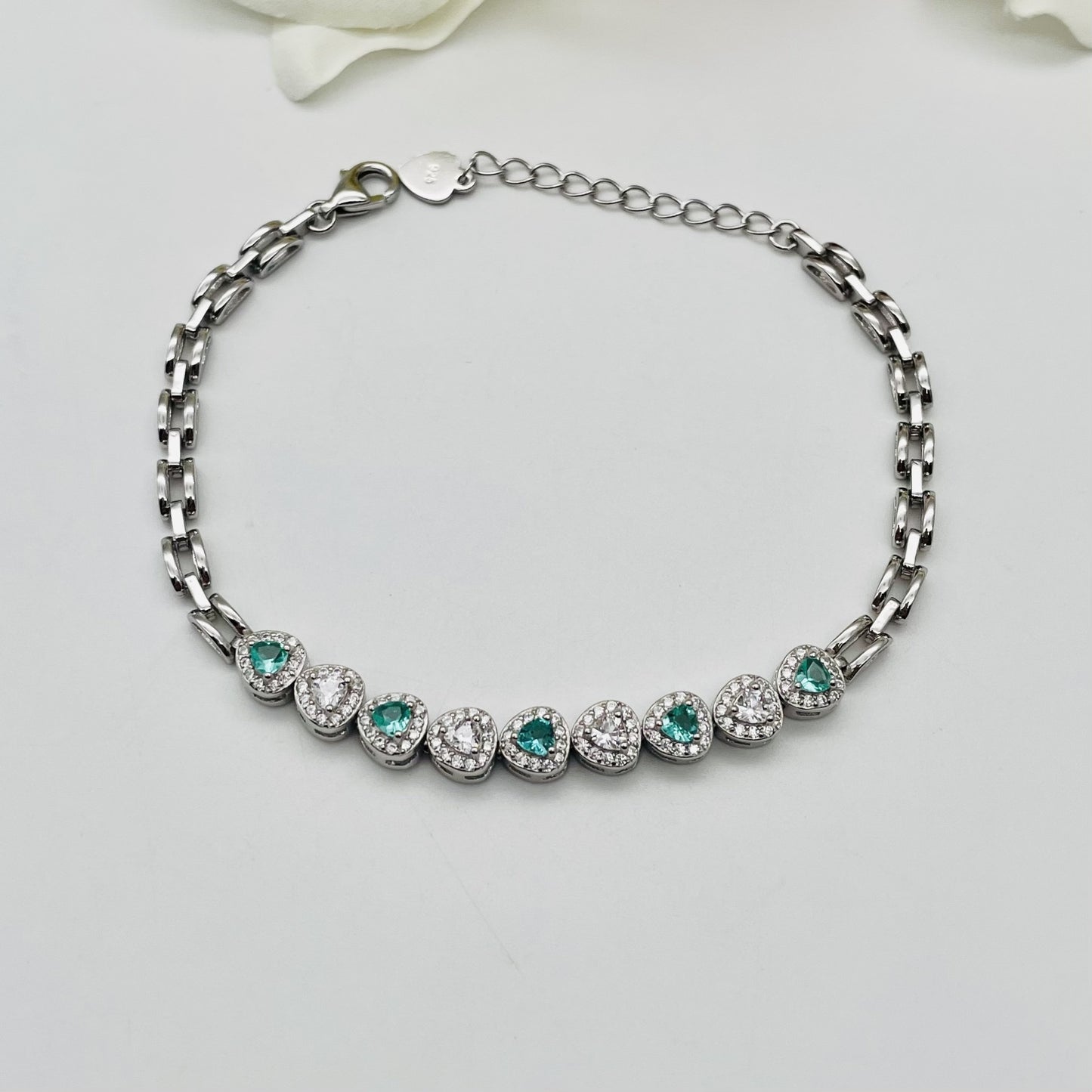 Z1793 Aqua Bracelet 7.5"