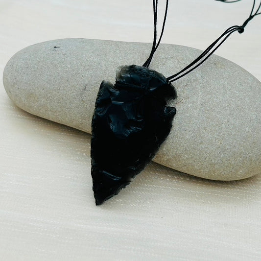 St1909NL Black Obsidian Necklace 22"