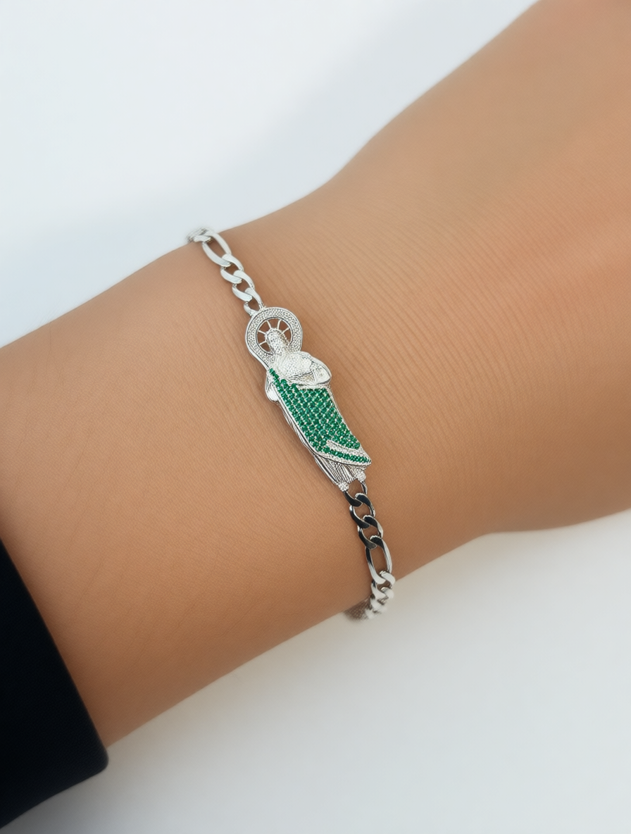Z1948BL Figaro St Jude Bracelet 9"