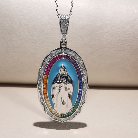 Z1851P Mother Mary Pendant 60mmx30mm.