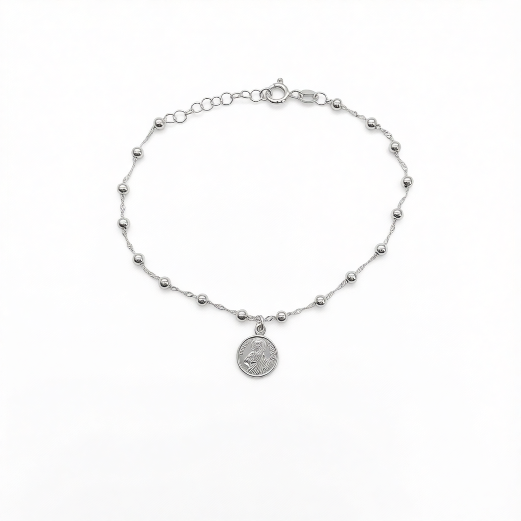 S1948BL San Judas Bracelet 8"