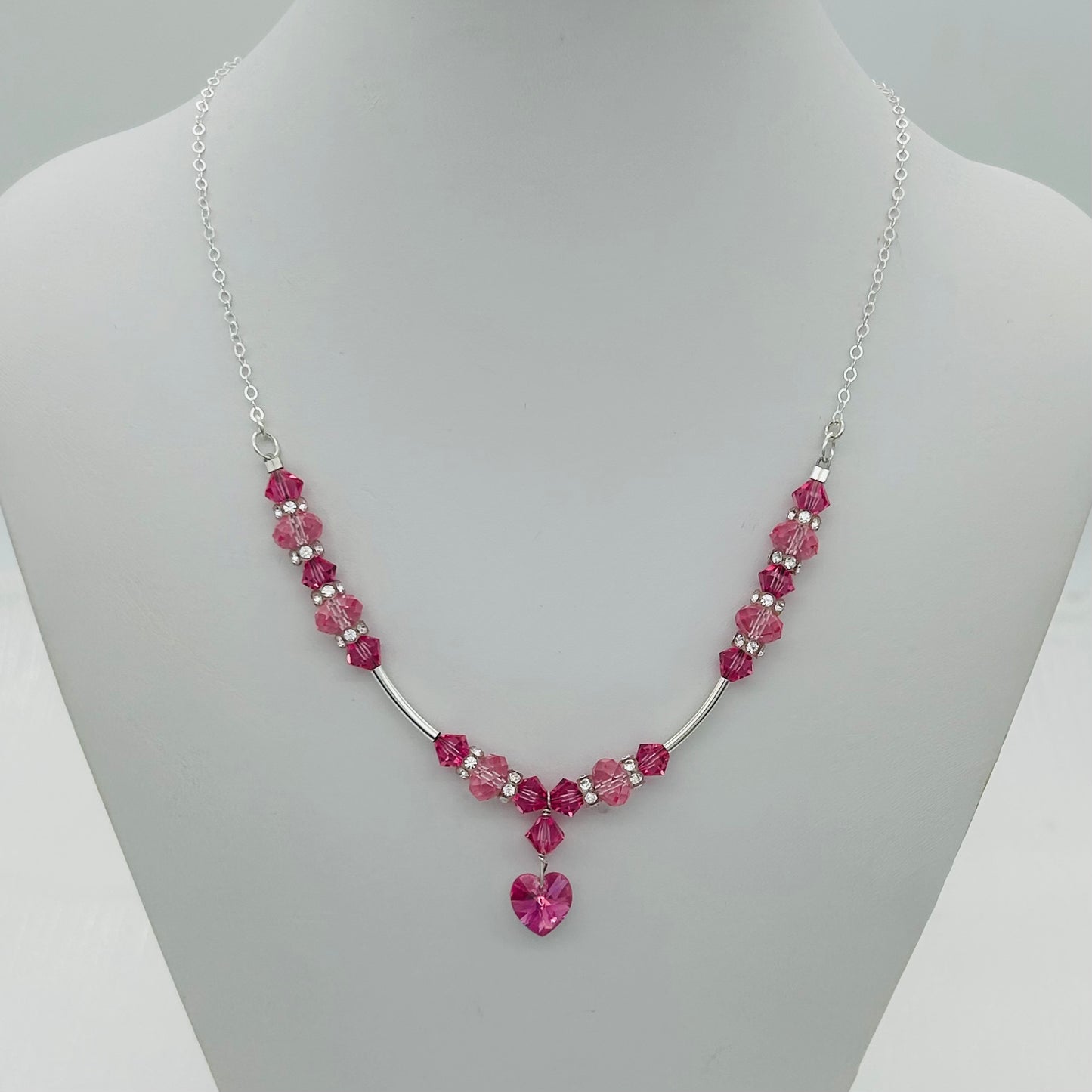 C1484SW Pink Necklace 19"