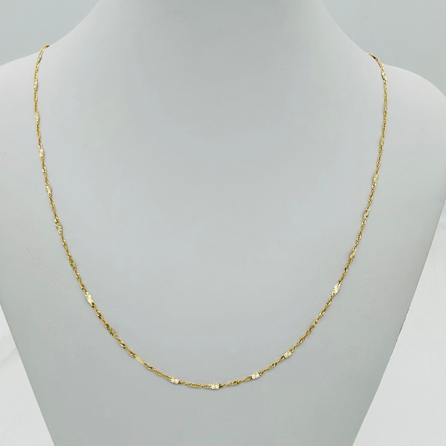 14KG282CH Singapore Chain 1.4mm. X 22"