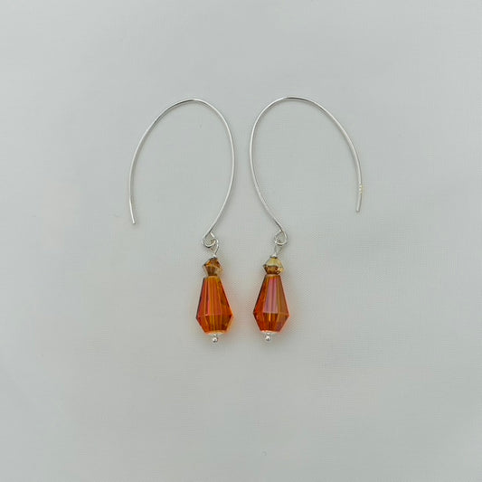 C1434ER Orange Drop Earrings