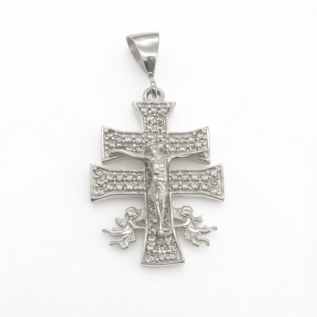 Z1946P Caravaca cross Pendant 43mm.