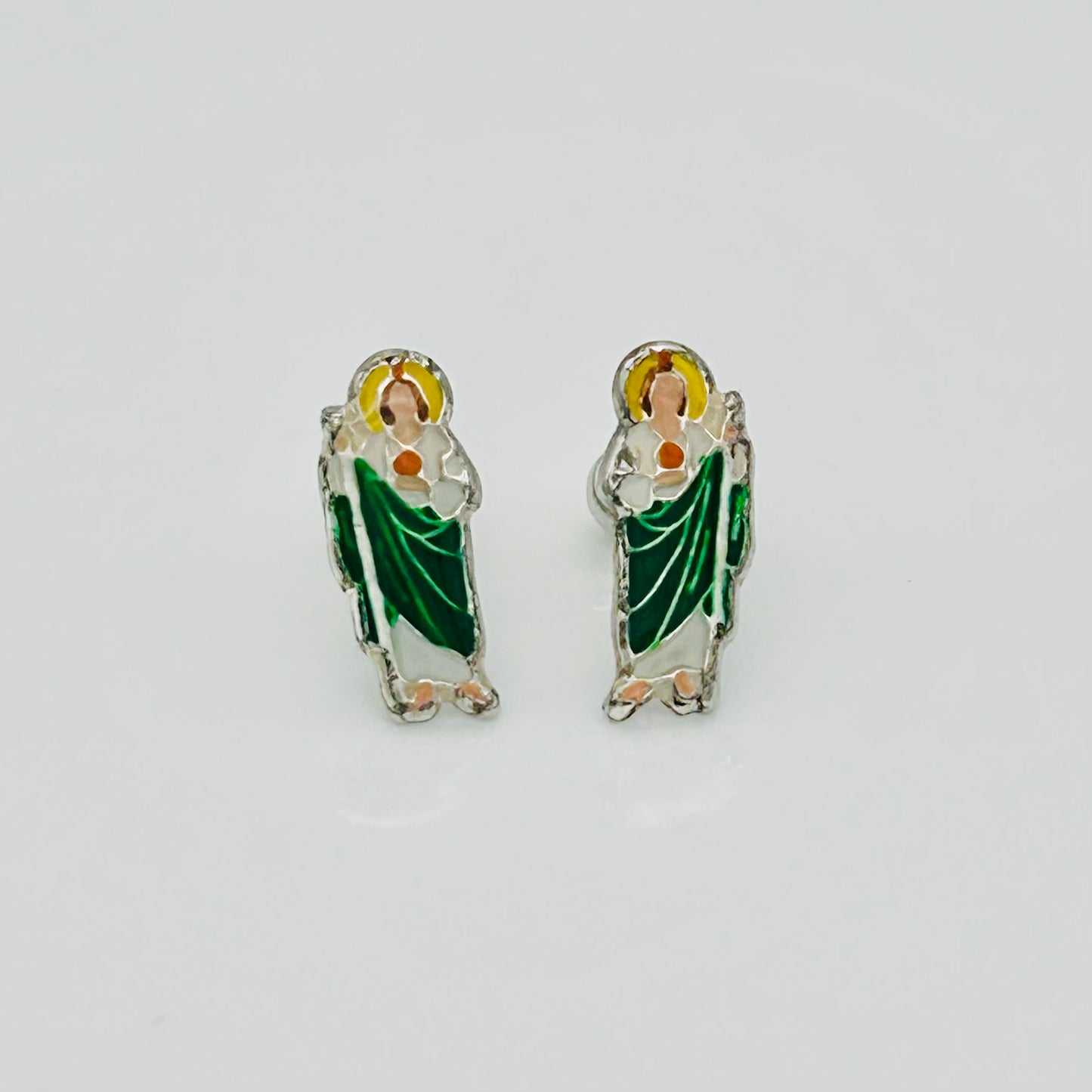 S1899 San Judas Earrings 13mm.