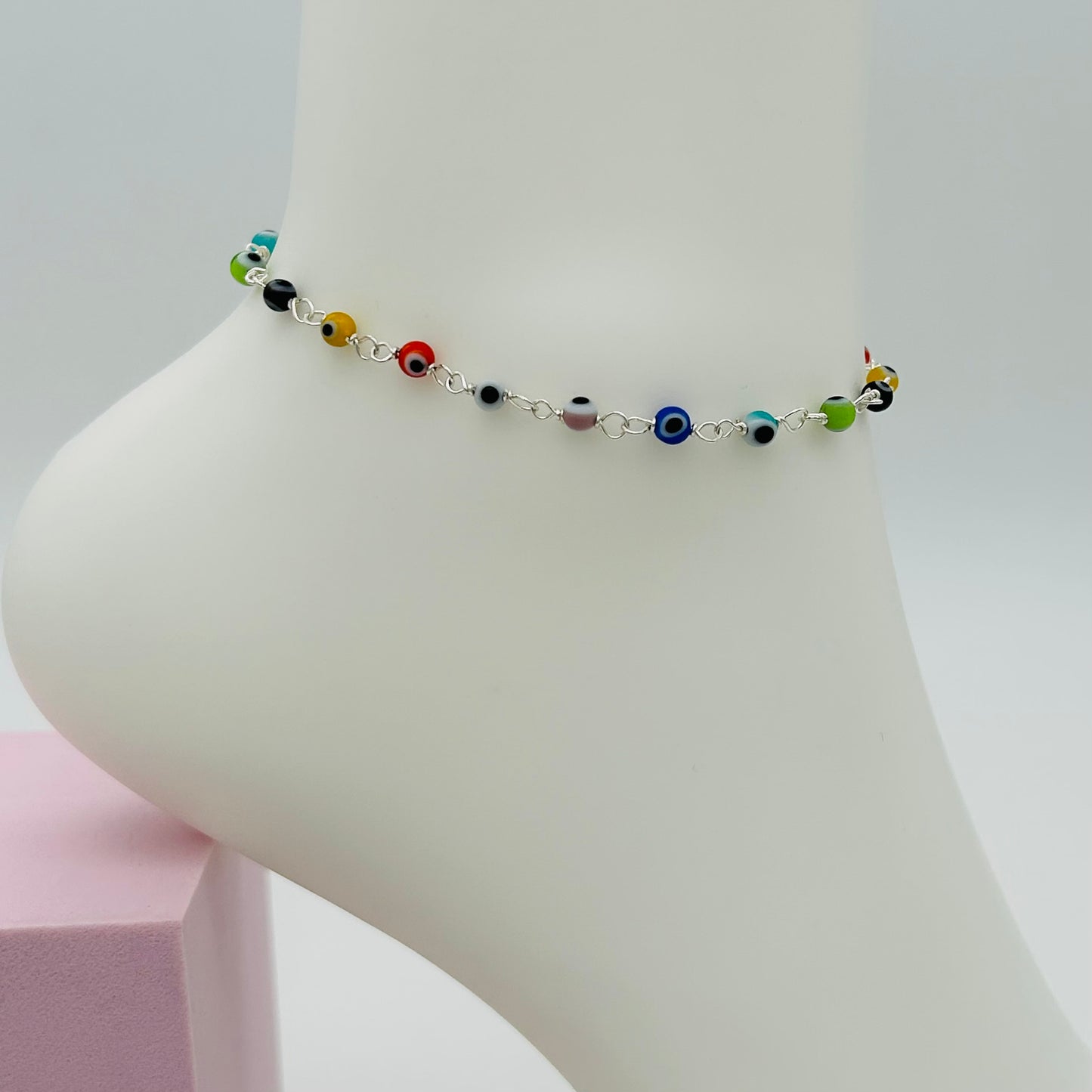 C1458 Eyes Anklet 10"