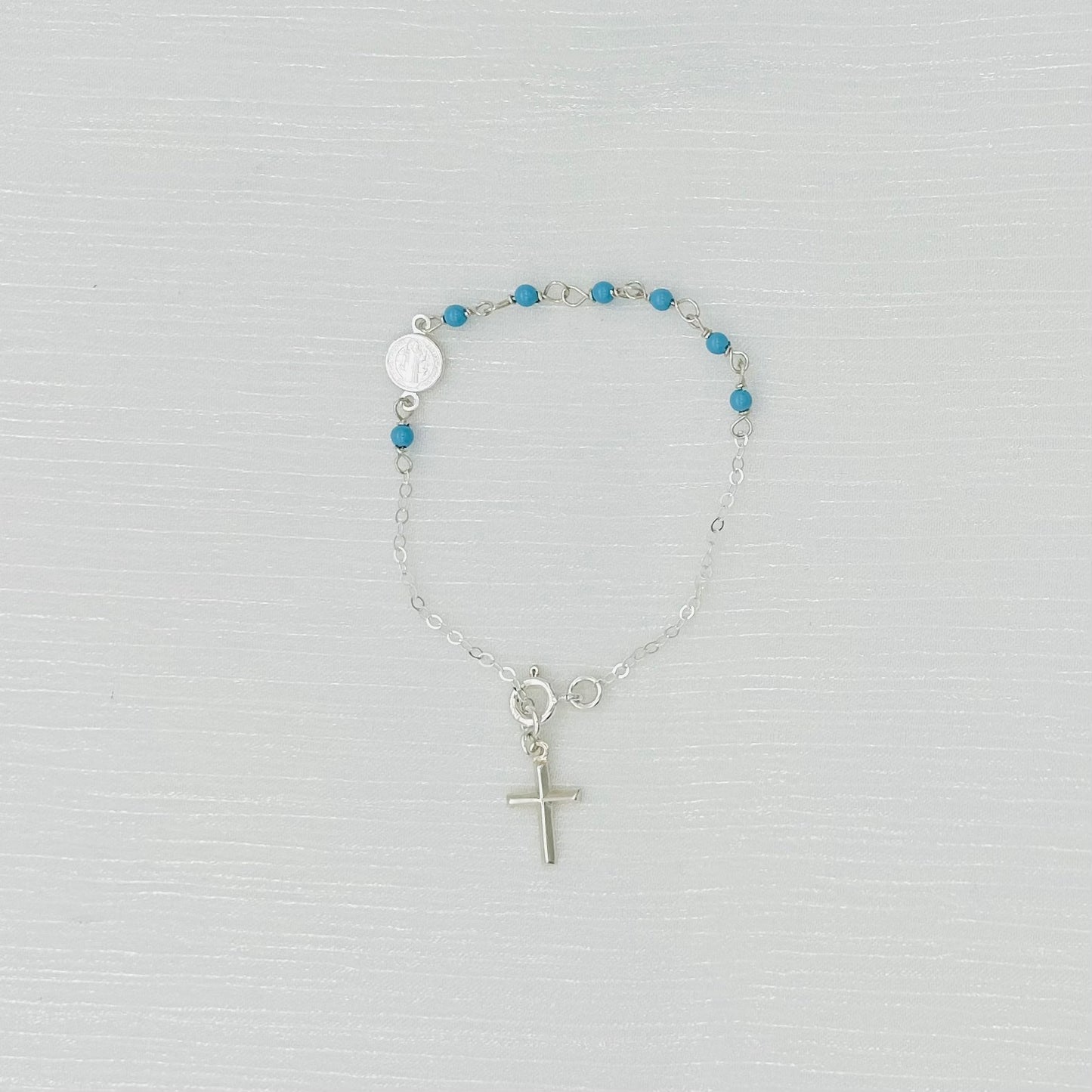 C1487 Blue San Benito Bracelet 7"