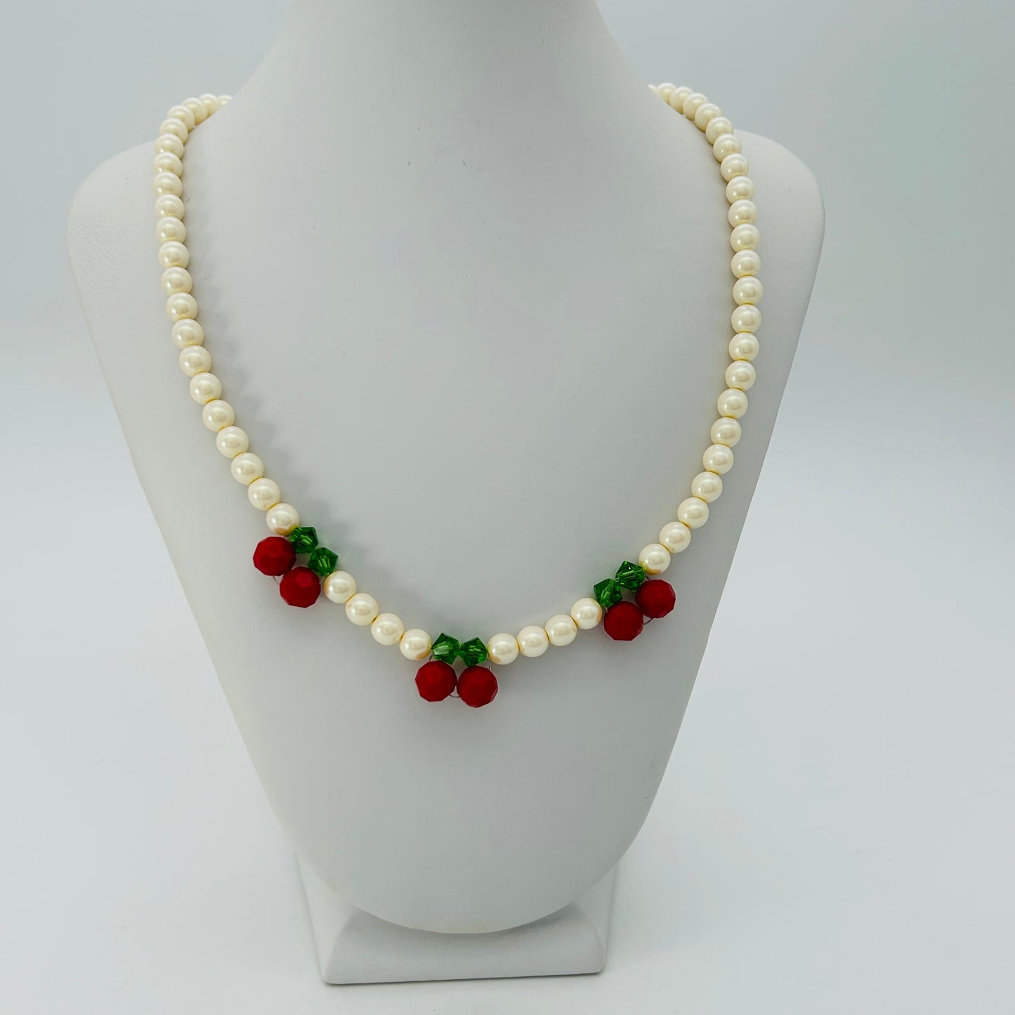 C1464 Cherries Necklace 16"