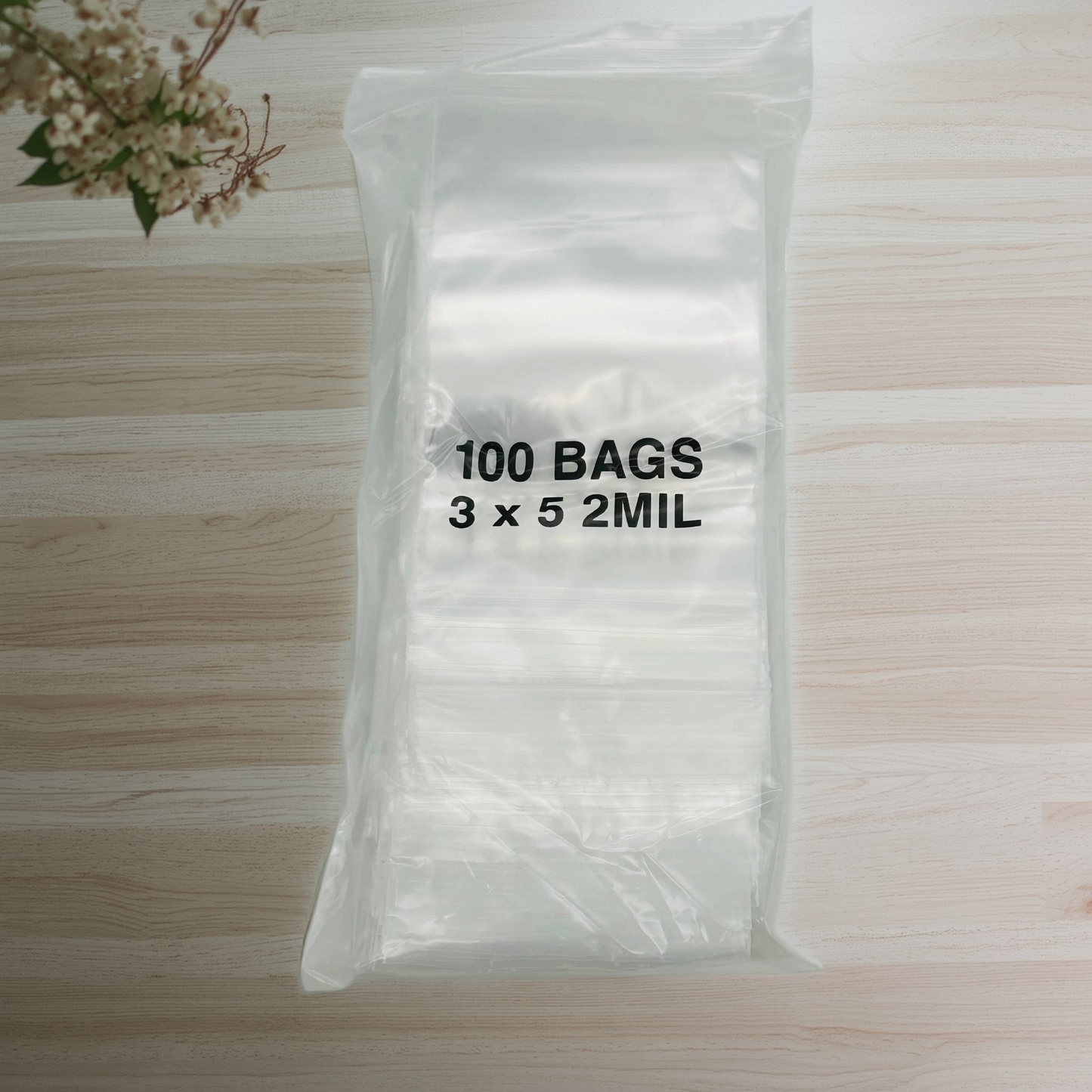 BT132 Zip Lock Bags 3x5"