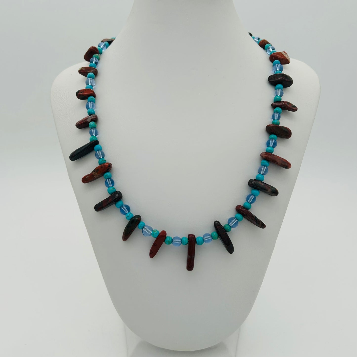 ST1943 Jasper Necklace 17" Final sale