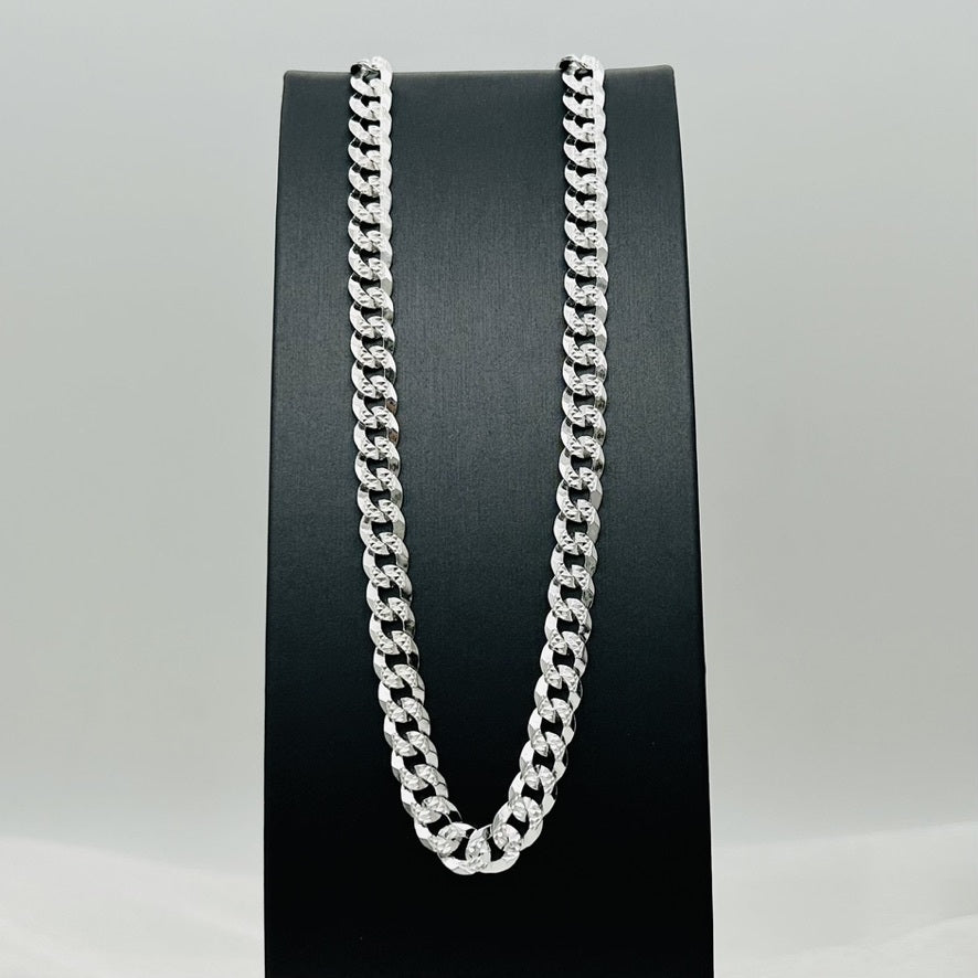 S1778CH Flat Curb Link Pave Chain 7mm. X 22"