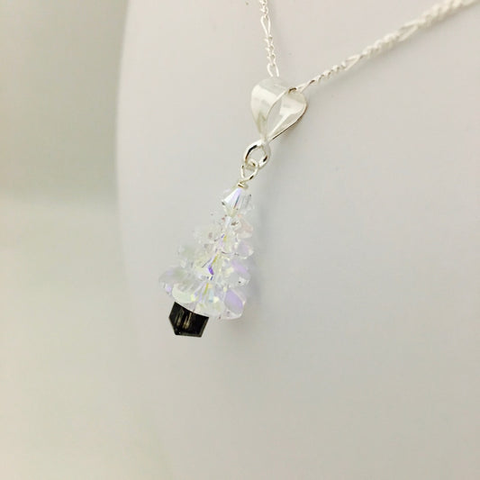 C1105SW Clear Christamas TreePendant