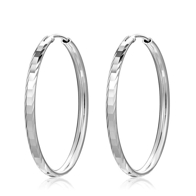 S1797 Hoop Earrings 30mm. x 3mm.