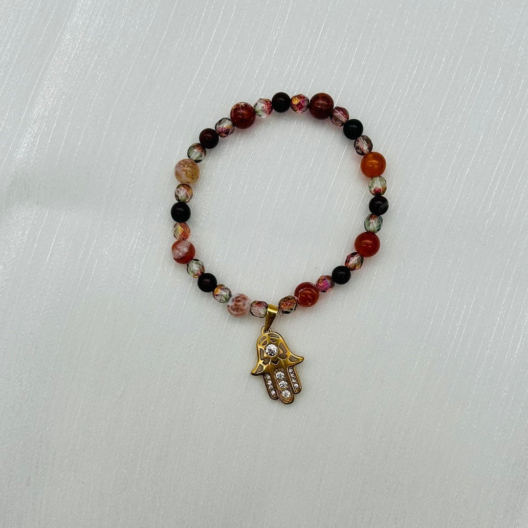 SS1448BL Fatima Hand Bracelet 8"