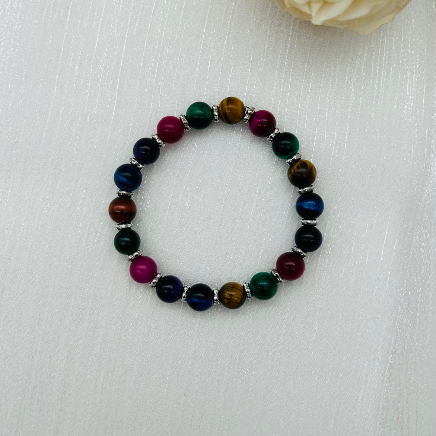 ST1901BL Tiger Eye Bracelet 7"