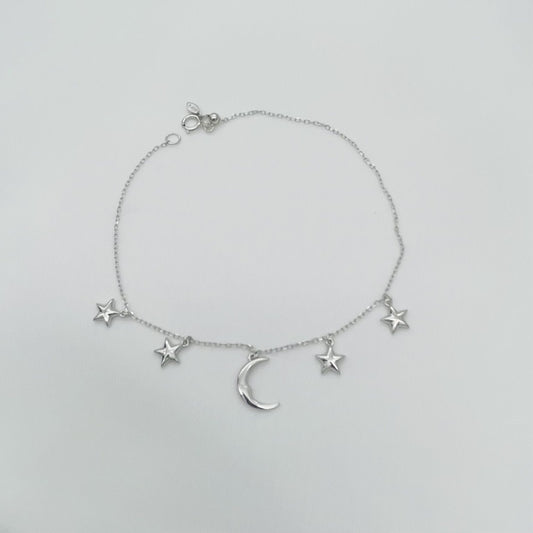 S1743 Moon & Stars Bracelet Adjust to 8"