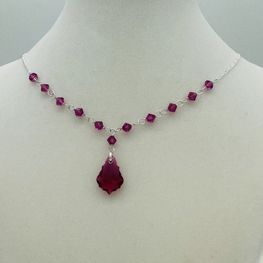 C1281SW Ruby Necklace 16"