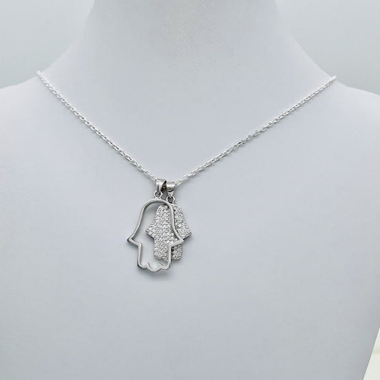 Z1585NL Fatima Hand Necklace 20"