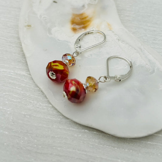 C1413 SW Orange Earrings