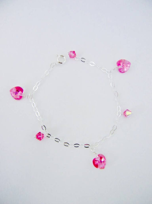 C911SW Hearts Bracelet 7"