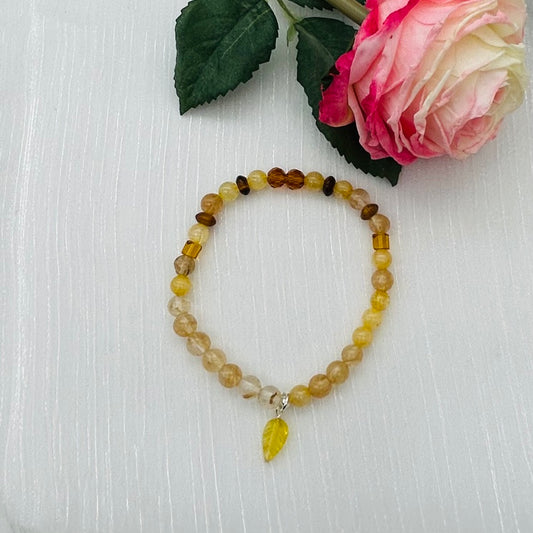 ST1350BL Citrine Bracelet 7.5"