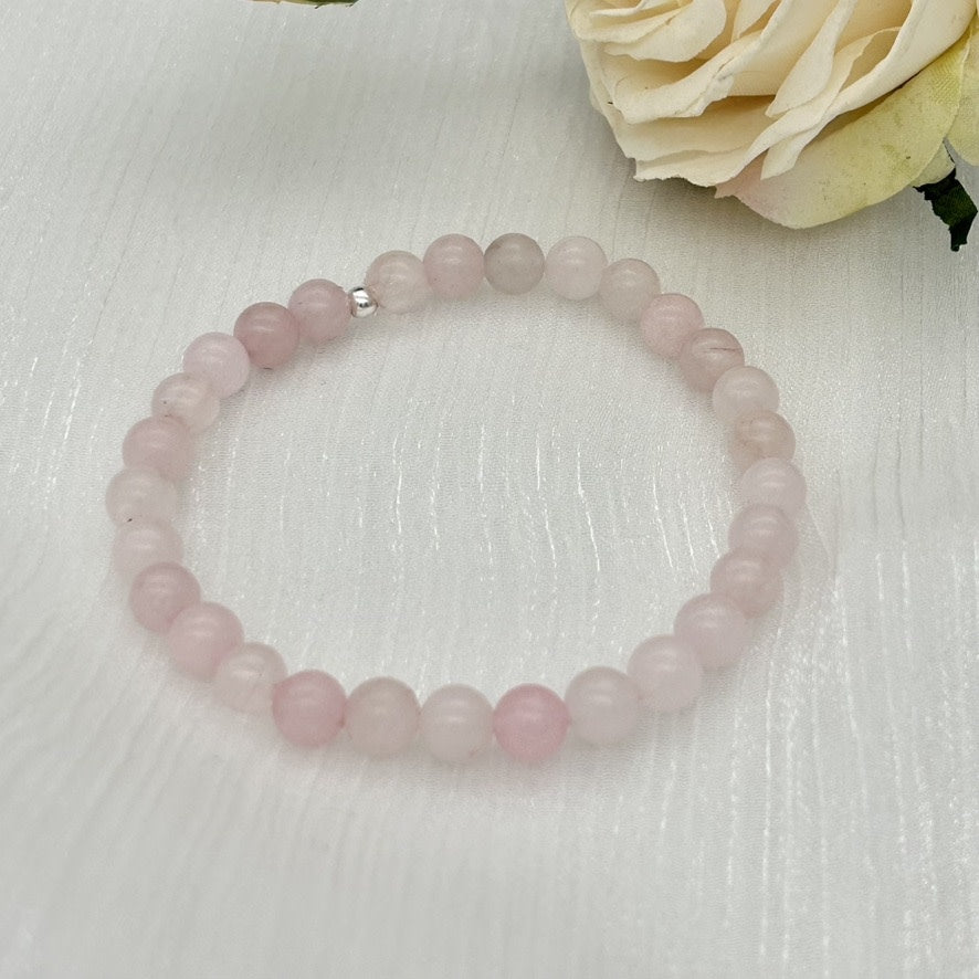 ST1033BL Rose Quartz 6mm.x7"