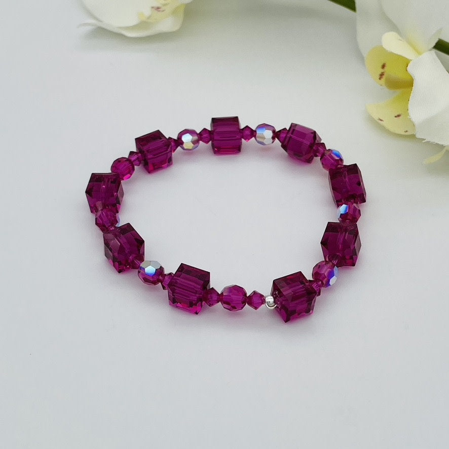 C1245S Bracelet Fuchsia SW 7"