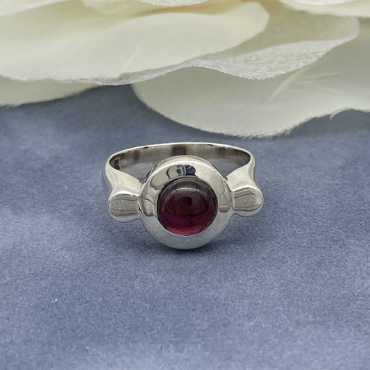 ST1609 Garnet Ring # 8 Final Sale