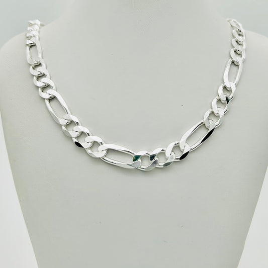 S1448CH Super Flat Figaro Chain 9mm. X 24"