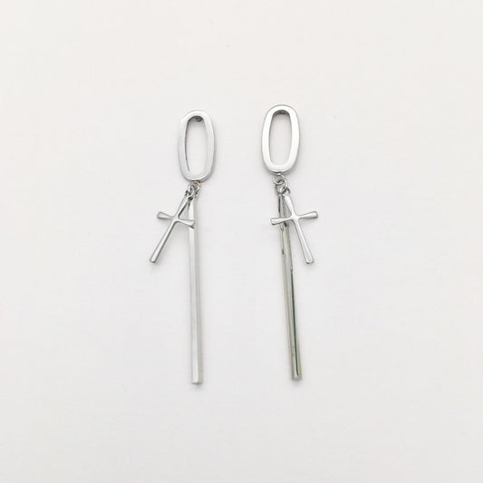 SS1117 Cross Earrings